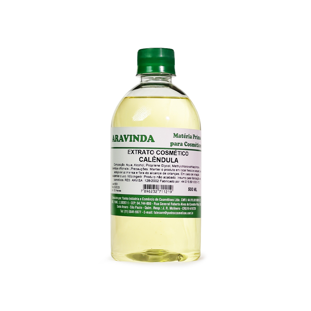 Extrato cosmético calêndula Aravinda 500ml
