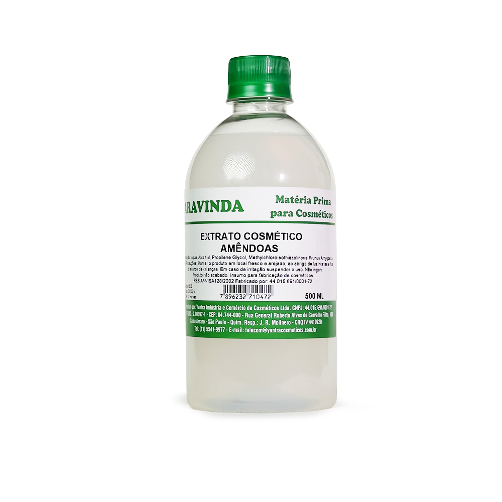 Extrato cosmético amêndoas Aravinda 500ml